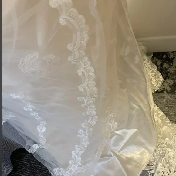 Martina Liana long sleeve Ivory wedding gown style 675